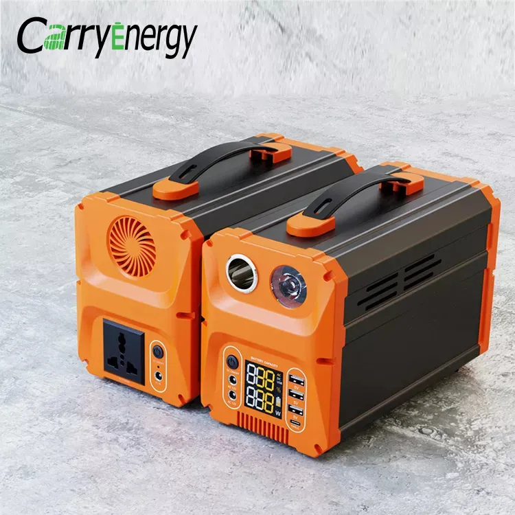 CarryEnergy Outdoor Complete 300W Solar Generator 500W Portable Energy Power Kit Off Grid Solar Panel System With Battery